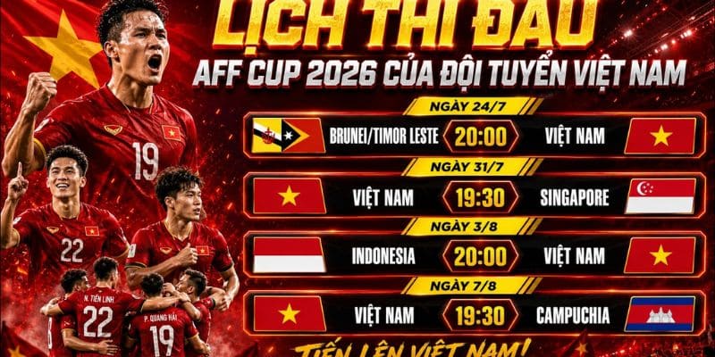 Thể thức tranh tài cùng những đổi mới đáng chú ý tại AFF CUP 2026